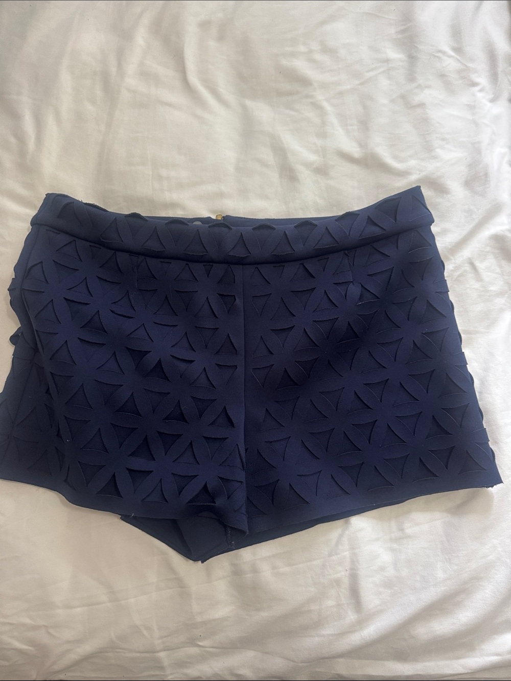 Lilly Pulitzer Mango Shift Dress Women's M Navy Blue Stretch Scuba Ponte Knit 8